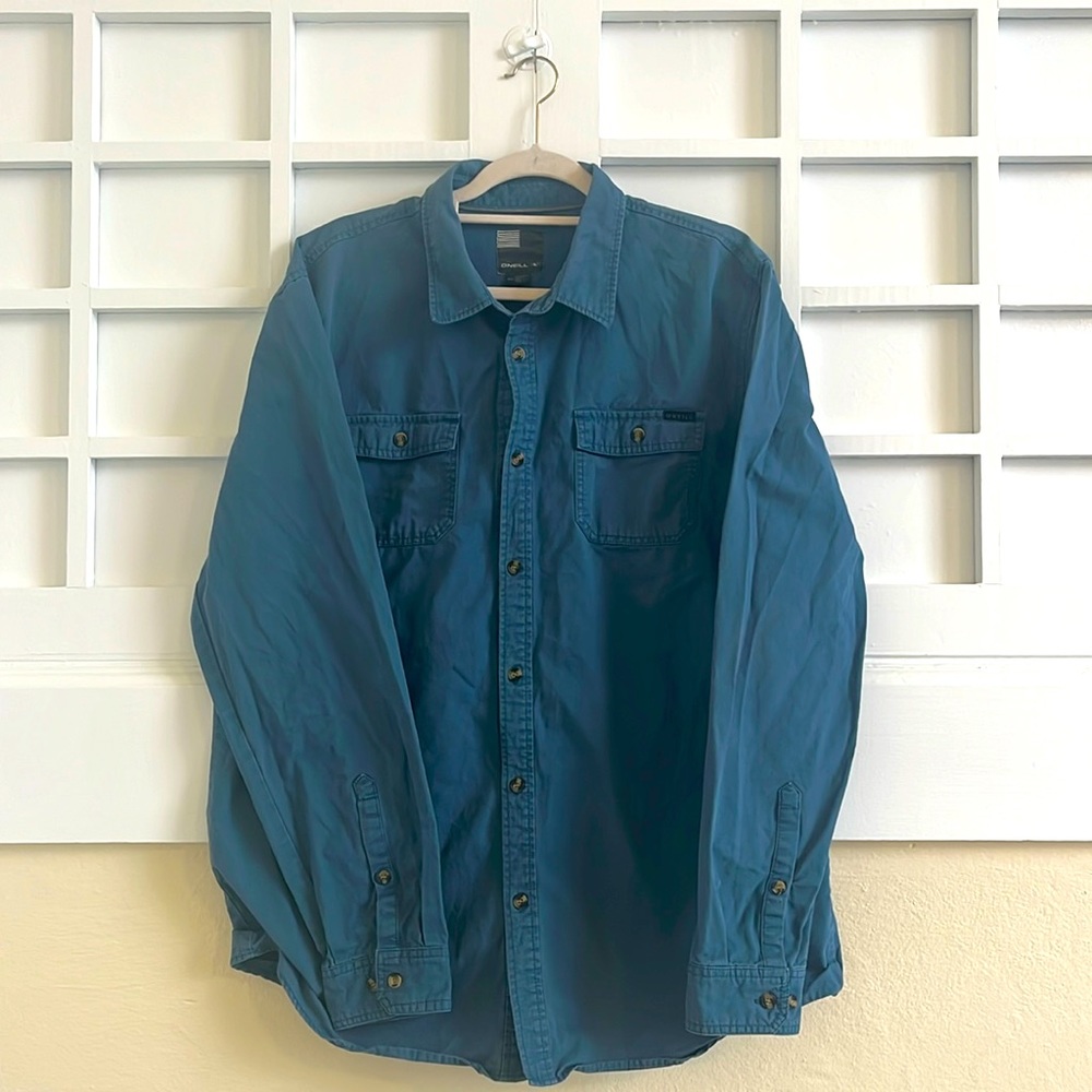 O’Neill thick sturdy button down in rich blue